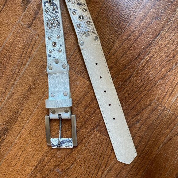 Leatherock Belt Womens Size Small Snake Skin Studded Crystals Southwestern main image 10